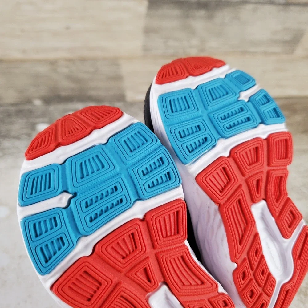 New Balance 680 v6 Kids Shoes Sz 2 M Running Athletic Black White Sneakers